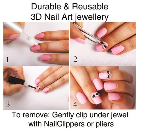 nail art bows, 3D nail art