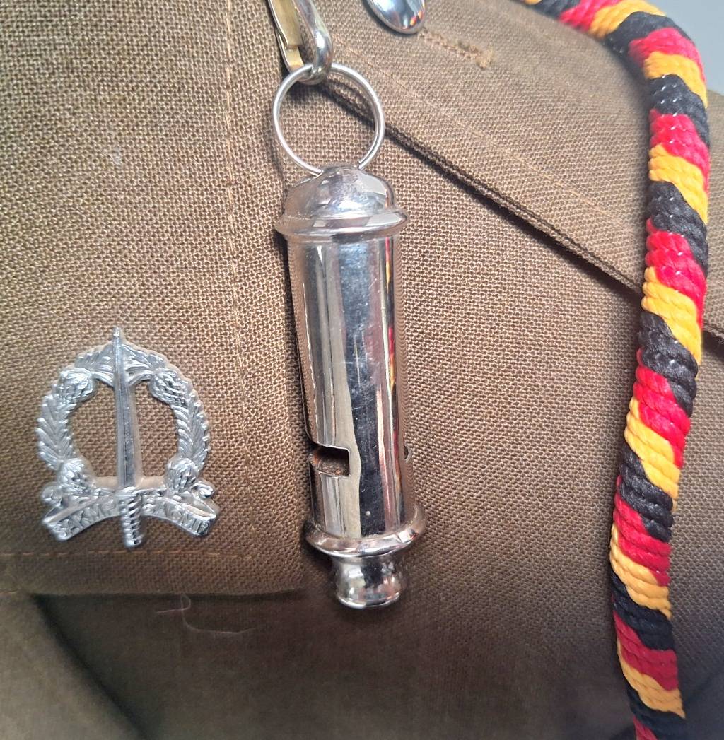 Uniforms SADF CORPS OF MILITARY POLICE TUNIC WITH HOLSTER/WHISTLE for