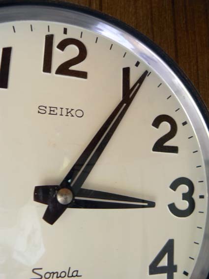 Vintage, Seiko, Wall Clock, 1960's, retro, sonola, transistor
