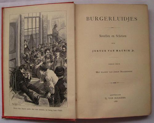 Collectors, Antique book, Justus v. Maurik, van maurik, burgerluidjes, Antique dutch book
