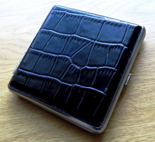 Leather clad cigarette case