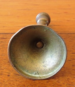 Small vintage brass candle holder