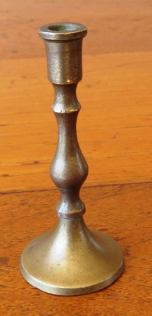 Small vintage brass candle holder