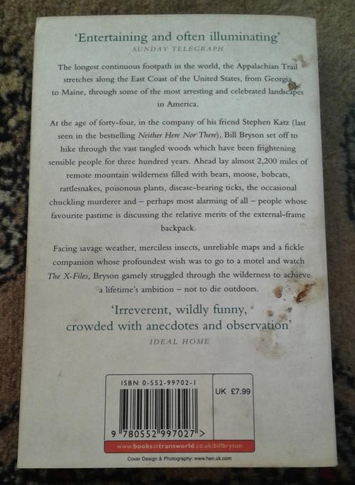 'A Walk in the Woods' by Bill Bryson ISBN0552997021
