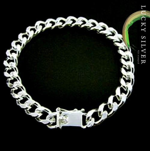.925 sterling silver bracelet men's man mens