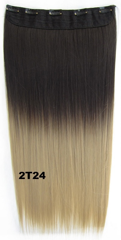 TWO TONE OMBRE DIP DYE HAIR EXTENSIONS