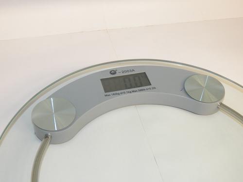 Bathroom Scale Round Glass