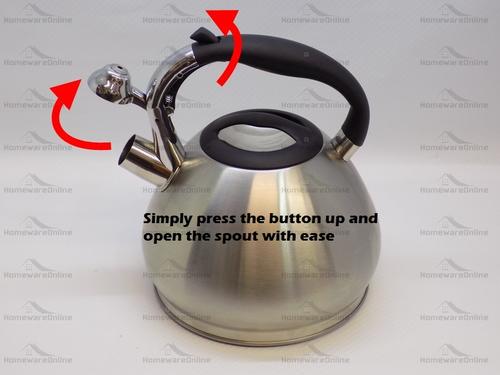 Silver Whistling Stove Kettle For Gas Stove.Induction Stove 3.4L Durable Plastic Handle.LOW PRICE