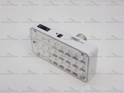 LED Rechargeable Bulb And Remote With 24 Bright LED Bulbs. Screw on bulb and normal carry light.