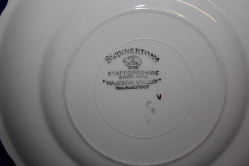 English Porcelain - Vintage Swinnertons Majestic Vellum Reg. No 837607 ...