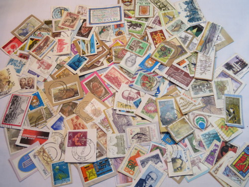 Lot of more than 160 old South Africa stamps on piece - All different