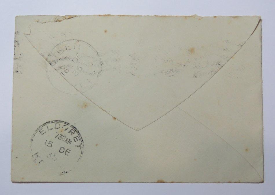 Unieke Antieke - Airmail cover from Cape Town, South Africa to Moiben ...