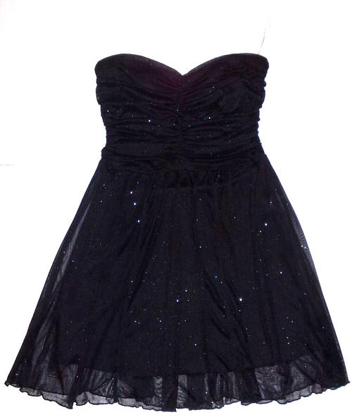 Formal Dresses - Stunning Truworths Eveningwear - Black Glitter Frilly ...