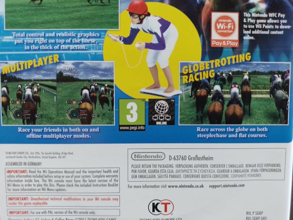 Games - Wii - Champion Jockey G1 Jockey & Gallop Racer (Wii Balance ...