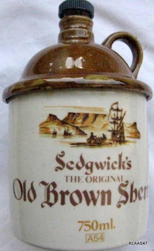 Bar Accessories SEDGWICK'S OLD BROWN SHERRY EMPTY BOTTLE 750ml