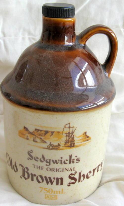 Wine - Sedgwick's The original old brown sherry 750 ml empty bottle was ...