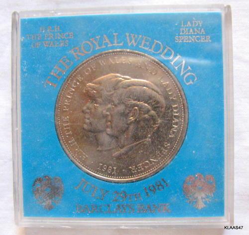 the royal wedding july 29th 1981 barclays bank coin