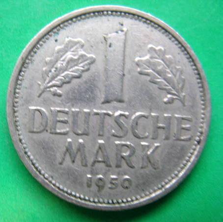 Other International Coins - 1 DEUTSCHE MARK : 1950 : BUNDESREPUBLIK ...