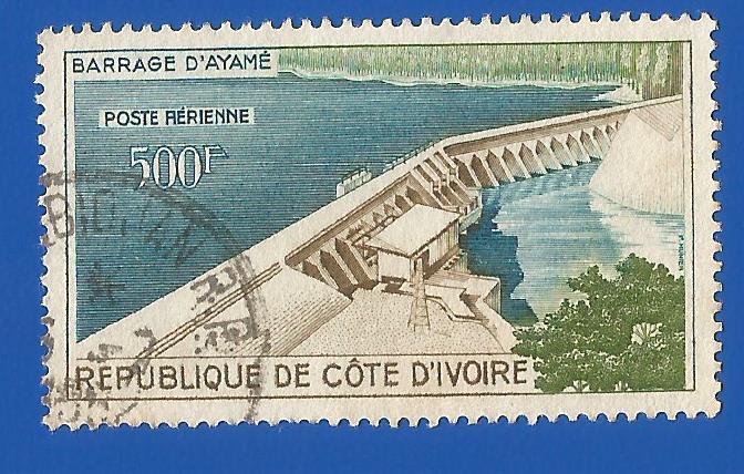 Other African - Ivory Coast 1959 Airmail - Structures -Used-Thematic ...