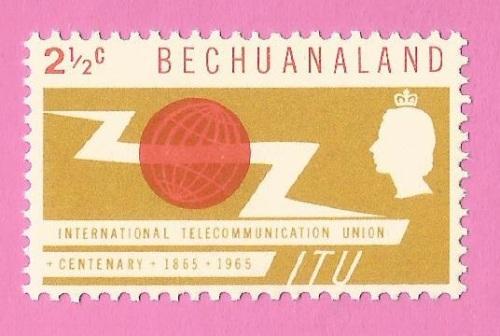 Botswana & Bechuanaland - Bechuanaland-MM-1965-SACC186-ITU Centenary ...