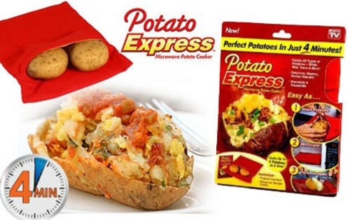 Potato Express Microwave Potato Cooker As Seen On Tv Cooks in 4 Minutes