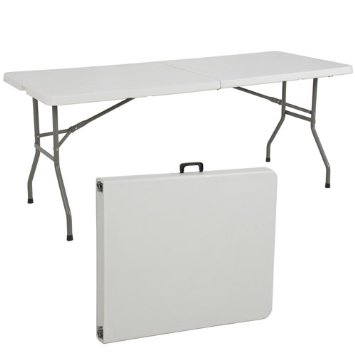 OUTDOOR/INDOOR MULTI-USE MOULDED FOLDING TABLE