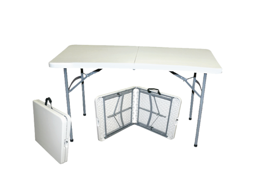 OUTDOOR/INDOOR MULTI-USE MOULDED FOLDING TABLE