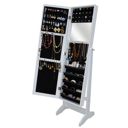 3-IN-1 FULL LENGTH DRESSING MIRROR WITH JEWELLERY CABINET