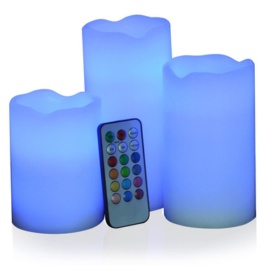 LAVENDER SCENTED LED COLOUR CHANGING CANDLES
