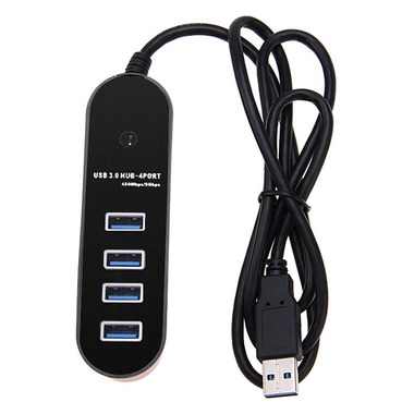 4 PORTS USB 3.0 HUB SUPER SPEED 5GBPS 480MBPS FOR LAPTOP DESKTOP PC SUPPORT 2TB