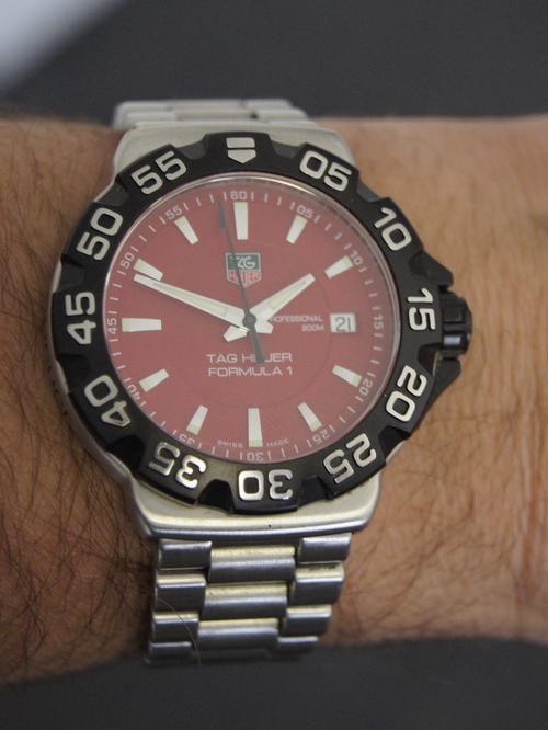 tag heuer red dial