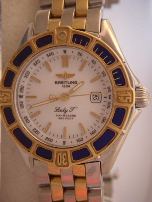 Women's Watches - Breitling LADY J 2 TONE NO RESERVES was  