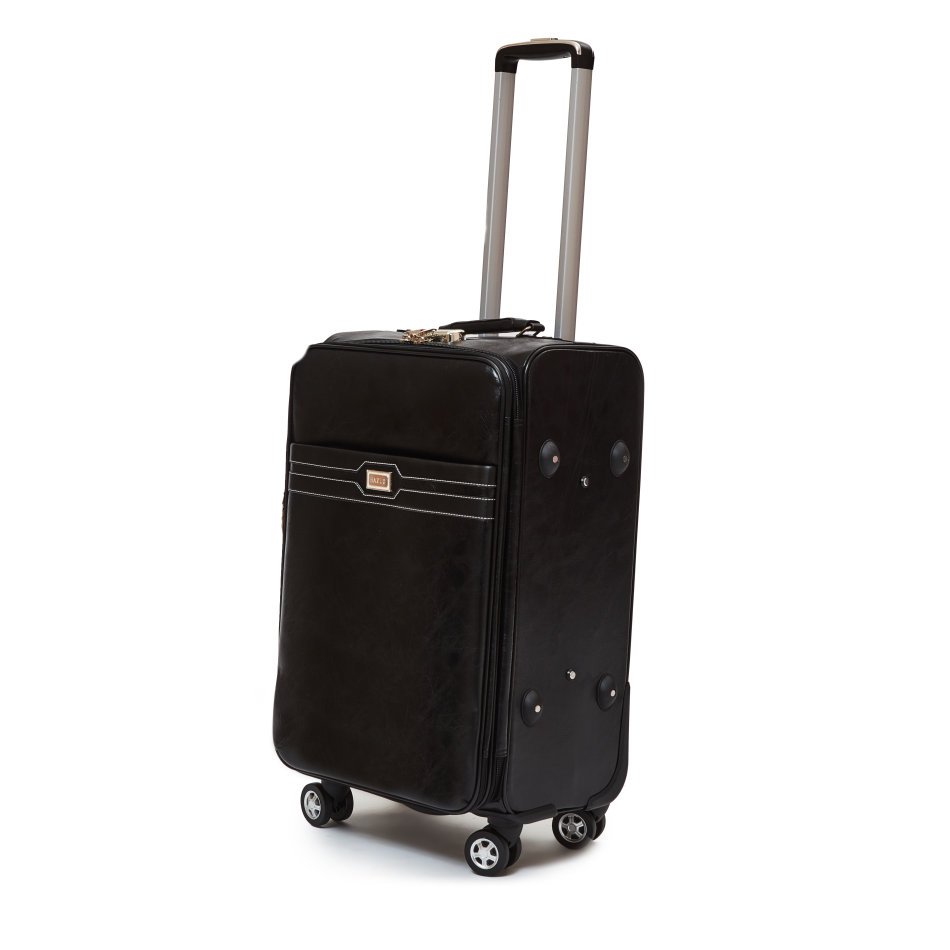 Someone’s in a Makro Hazlo 3 Piece PU Leather Vintage Trolley Luggage ...