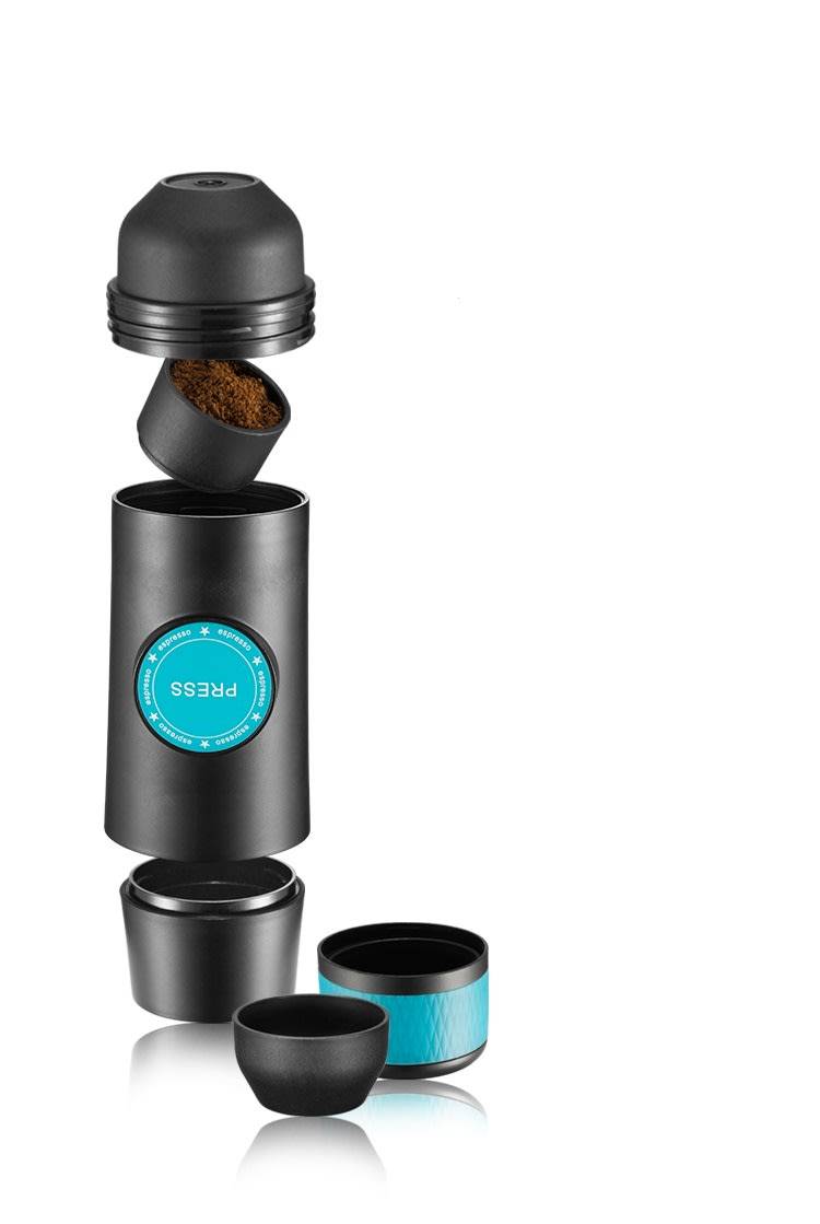 Kusie Portable Espresso Coffee Maker with Built in Battery Ground or