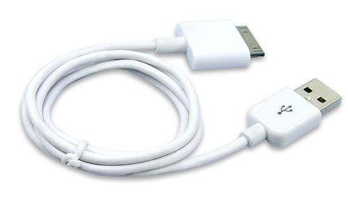 USB Cable Charger for iPhone 4G/3GS/3G/iPod - White
