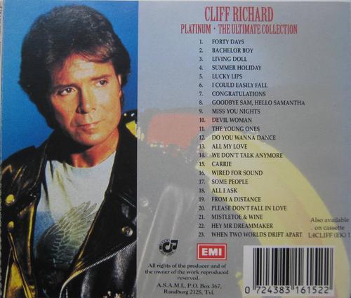 Pop - Cliff Richard Platinum The Ultimate Collection (CD) was sold for ...