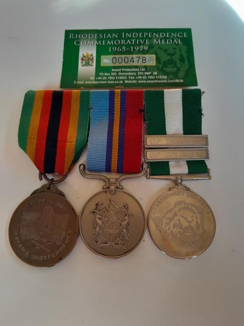 Rhodesia - Rhodesian Independence Full Size Commemorative Medal Set for ...