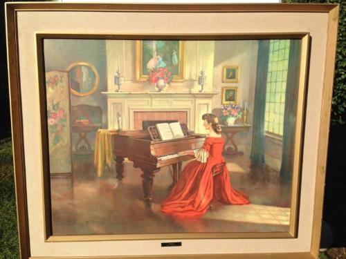 Other Original International Art SUPERB LARGE VINTAGE M. DITLEF