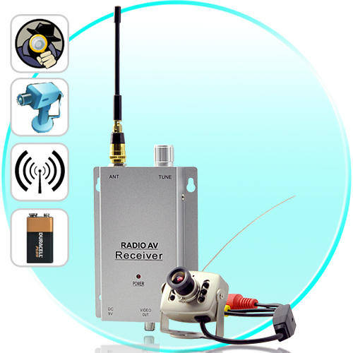 Surveillance Cameras Mini Wireless Spy Camera Transmitter + Receiver