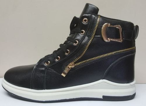 PU LEATHER SNEAKERS