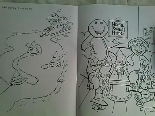 Activity & Colouring - BARNEY COLOURING AND ACTIVITY BOOK AND 48
