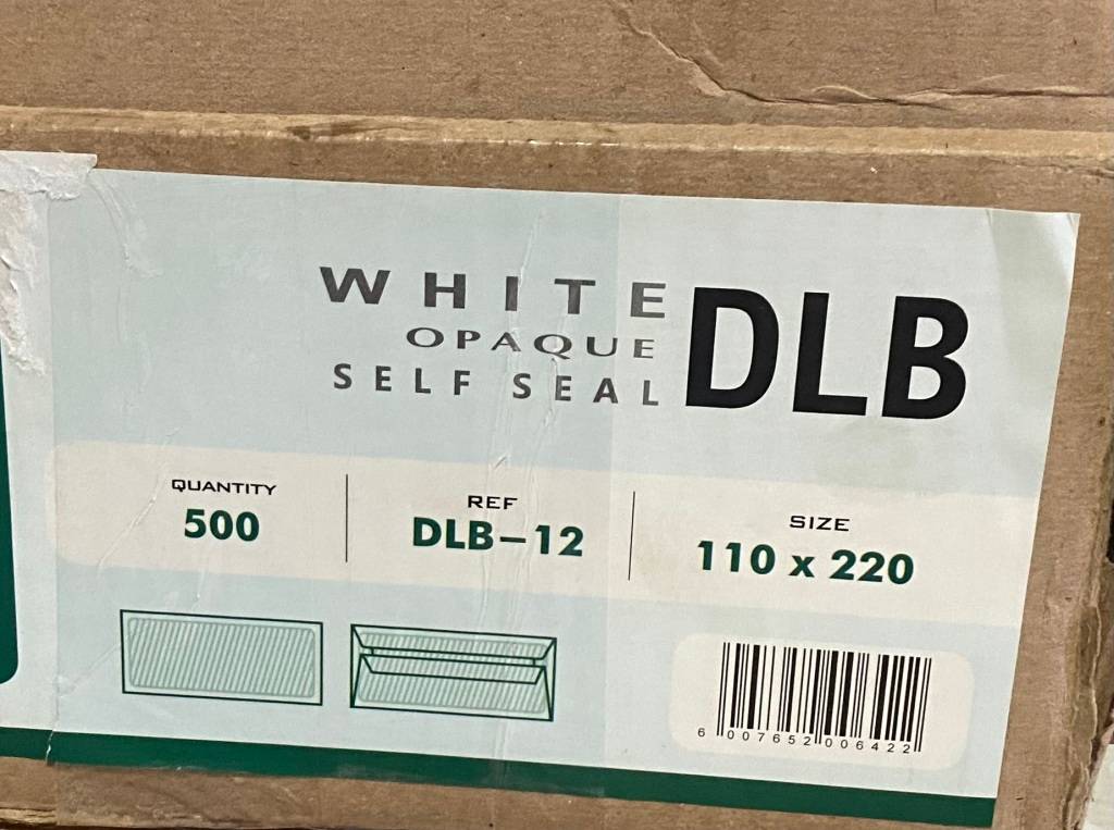 Other Stationary & Supplies White Opaque Self Seal Envelopes (500