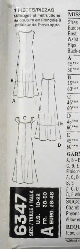 Doll & Bear Making - NEW LOOK PATTERNS 6347 SET OF SUMMER DRESSES SIZE ...