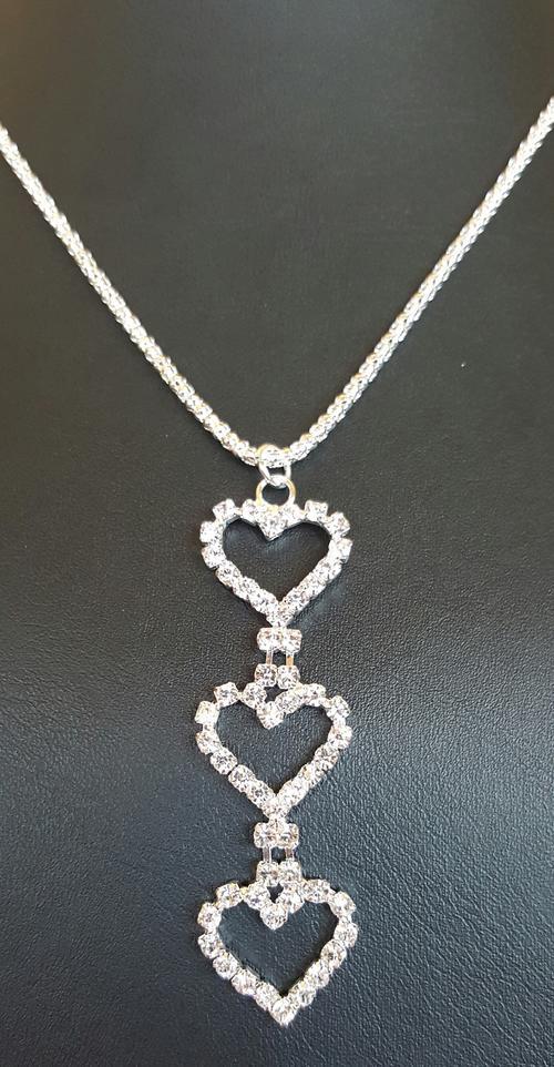 3 Hearts Pendant Necklace