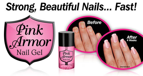 Other Makeup & Nail Care - Pink Armor Nail Gel strengthens restores ...