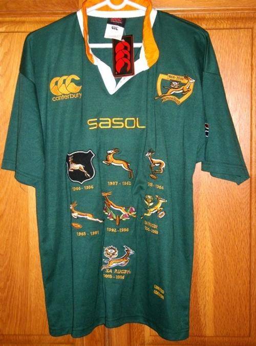 Rugby Limited Edition Springbok Jersey. 100 Years! Brand New! was sold for R350.00 on 28 Sep
