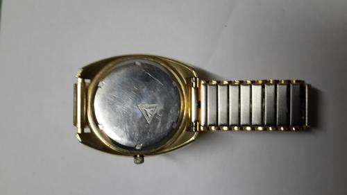 Omega Electronic F300Hz Geneve Chronometer Gold Plated Watch