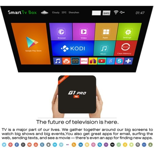 G1 MXQ Pro 4K Android TV Box 
