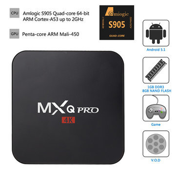 mxq pro 4k android tv box