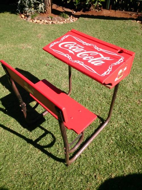Desks Funky Upcycled Old School Desk!!! was sold for R305.00 on 2 Jun at 1402 by Die Blouhond